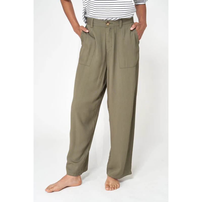 PANTALÓN TENCEL BATELA KAKI