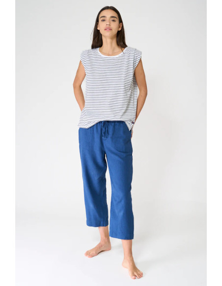 CAMISETA BATELA SIN MANGAS MARINERA