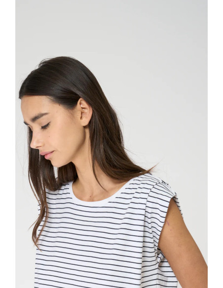 CAMISETA BATELA SIN MANGAS MARINERA