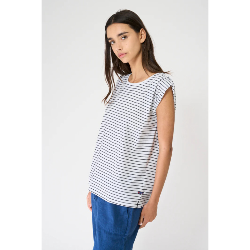 CAMISETA BATELA SIN MANGAS MARINERA