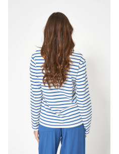 CAMISETA BATELA RAYAS MARINERA BLCO/MNO 2