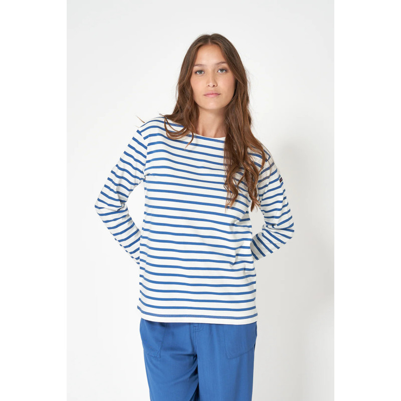 CAMISETA BATELA RAYAS MARINERA BLCO/MNO