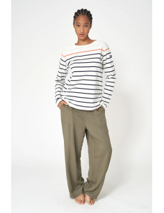 CAMISETA BATELA RAYAS MARINERA BLCO/NGR/NJA