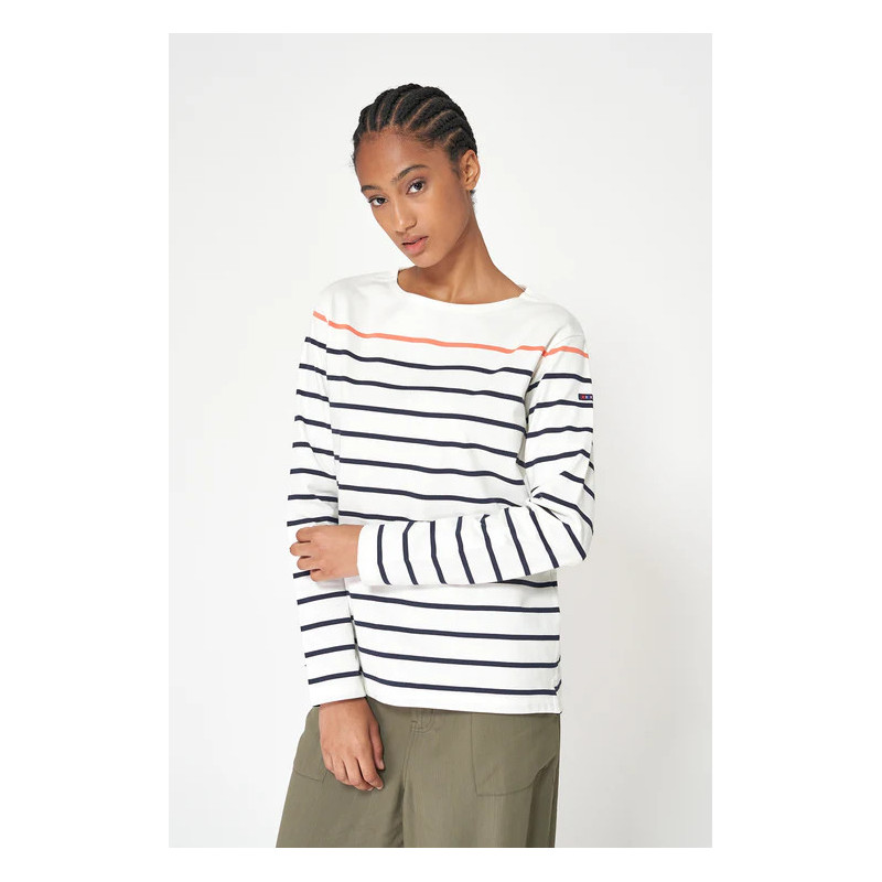 CAMISETA BATELA RAYAS MARINERA BLCO/NGR/NJA