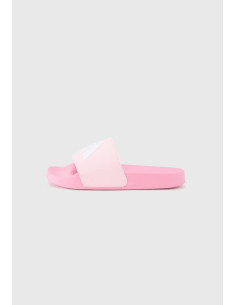 CHANCLA ADILETTE AQUA ROSA LOGO 2