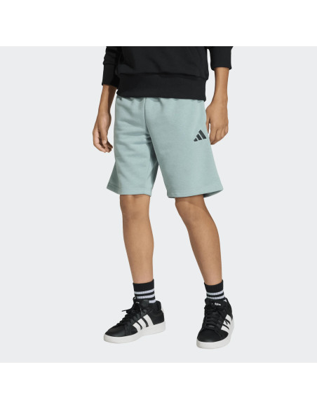 BERMUDA ADIDAS BOYS FRENCH TERRY SLOGAN SHORTS COLOR TURQUESA, ALGODON