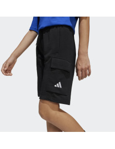 BERMUDA ADIDAS ALGODON BOLSILLO CARGO LATERAL COLOR NEGRO