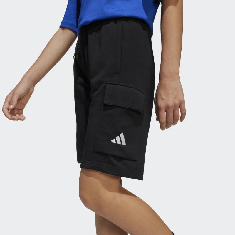 BERMUDA ADIDAS ALGODON BOLSILLO CARGO LATERAL COLOR NEGRO
