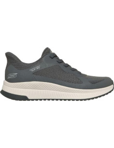 ZAPATILLA SKECHERS SLIP-INS: BOBS SPORT SQUAD CHAOS 4 GRIS