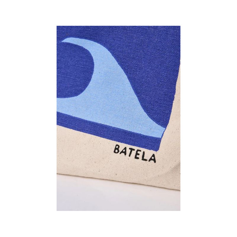 BOLSO EN ALGODÓN CANVAS MOTIVOS SOL Y OLAS