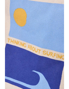 BOLSO EN ALGODÓN CANVAS MOTIVOS SOL Y OLAS 2