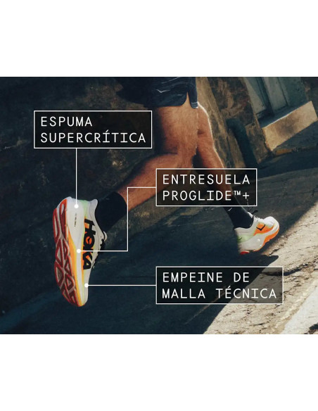 ZAPATILLA RUNNING HOKA CLIFTON PRO AZUL