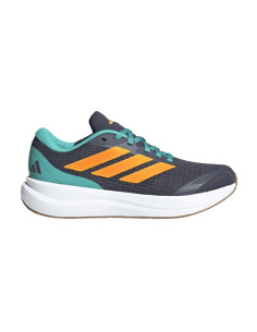 ADIDAS ZAPATILLA RUNFALCON 6 J GRIS NARANJA VERDE NIÑO 2
