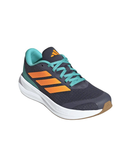 ADIDAS ZAPATILLA RUNFALCON 6 J GRIS NARANJA VERDE NIÑO