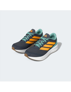 ADIDAS ZAPATILLA RUNFALCON 6 J GRIS NARANJA VERDE NIÑO