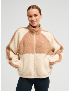CHAQUETA POLAR BEIG BORREGUITO