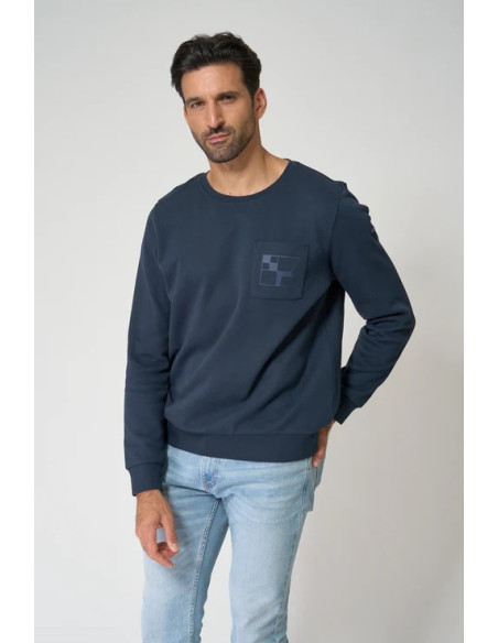 SUDADERA BATELA FELPA PIQUE HOMBRE