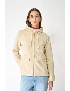 CHAQUETA POLAR CAPUCHA MUJER 2