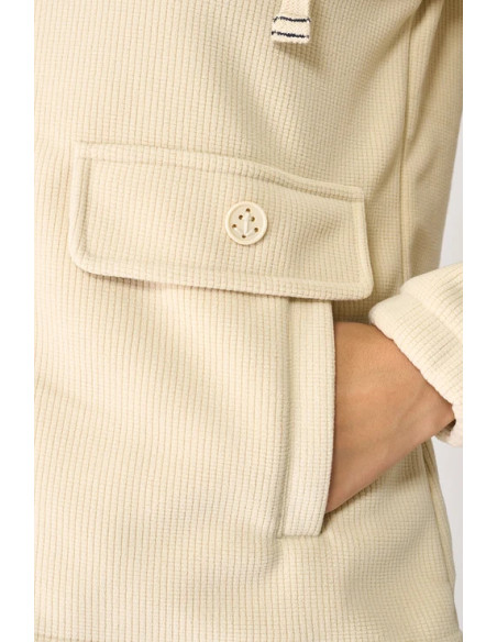 CHAQUETA POLAR CAPUCHA MUJER