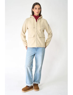 CHAQUETA POLAR CAPUCHA MUJER