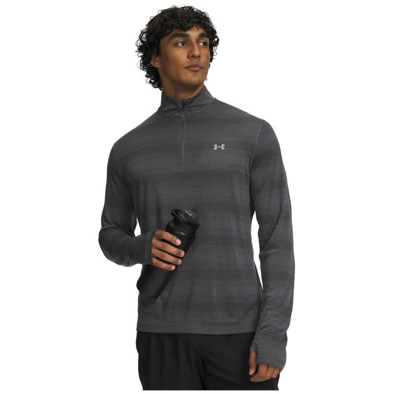UA VELOCITI  POLO 1/4 CREMLL GRIS SR UA´26