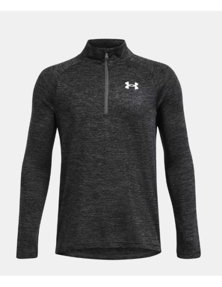 UA TECH 2.0 1/2 ZIP POLO 1/2CRELLERA GRIS