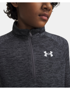 UA TECH 2.0 1/2 ZIP POLO 1/2CRELLERA GRIS 2