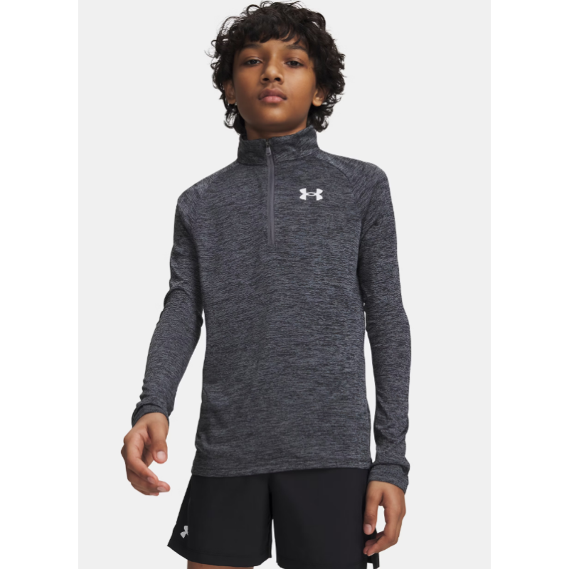 UA TECH 2.0 1/2 ZIP POLO 1/2CRELLERA GRIS