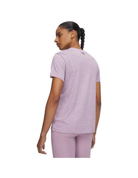CAMISETA PICO UA TECH™ TWIST SSC LILA