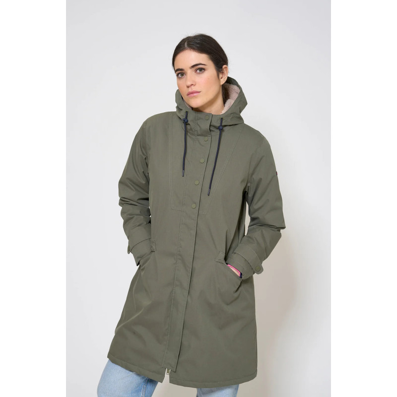 ABRIGO  BATELA IMPERMEABLE ALGODÓN