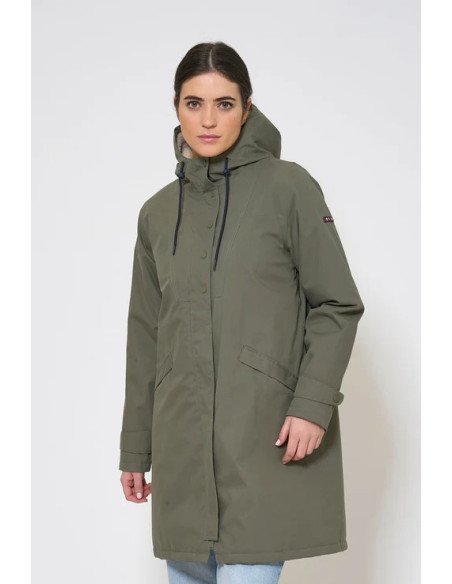 ABRIGO  BATELA IMPERMEABLE ALGODÓN