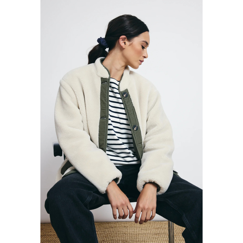 CHAQUETA BATELA REVERSIBLE BORREGO