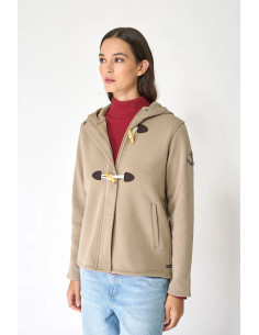 CHAQUETA BATELA FELPA BEIGE 2
