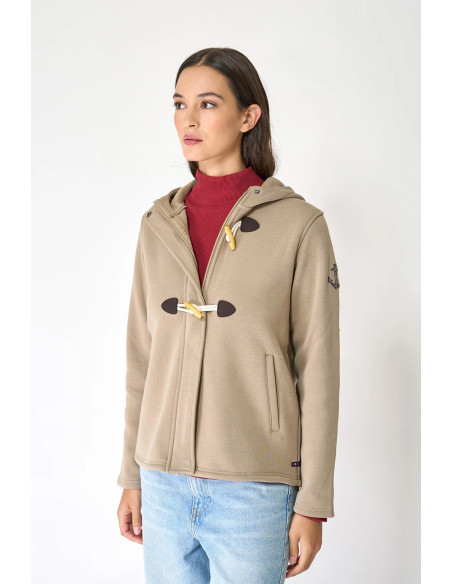 CHAQUETA BATELA FELPA BEIGE