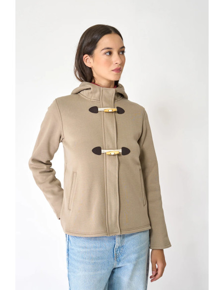 CHAQUETA BATELA FELPA BEIGE