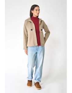 CHAQUETA BATELA FELPA BEIGE