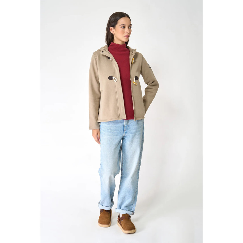 CHAQUETA BATELA FELPA BEIGE