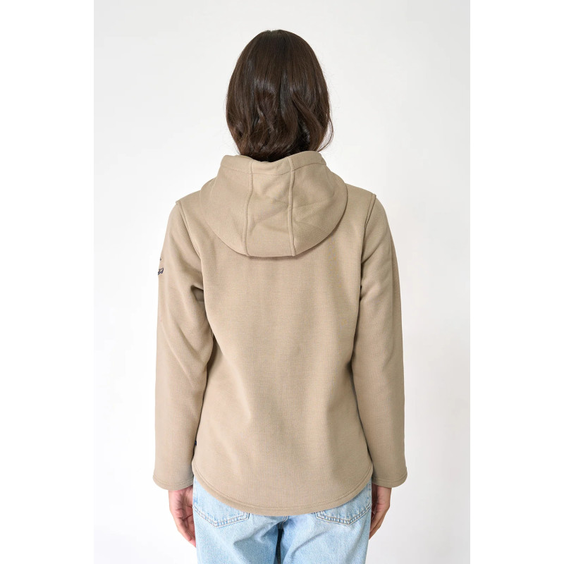 CHAQUETA BATELA FELPA BEIGE