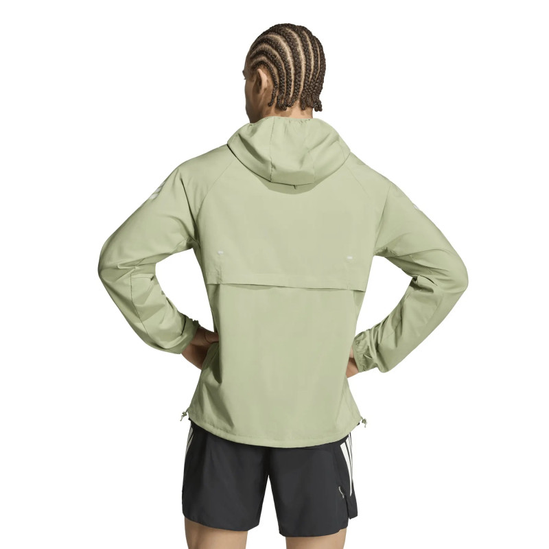 CHAQUETA RUNNING VERDE SR ADIDAS´26