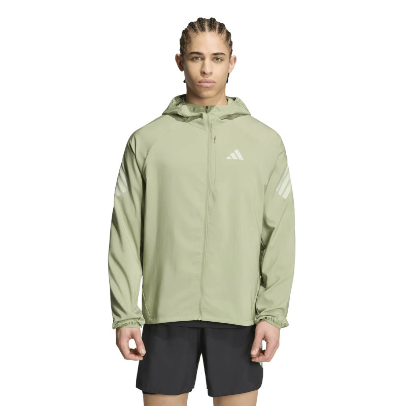 CHAQUETA RUNNING VERDE SR ADIDAS´26