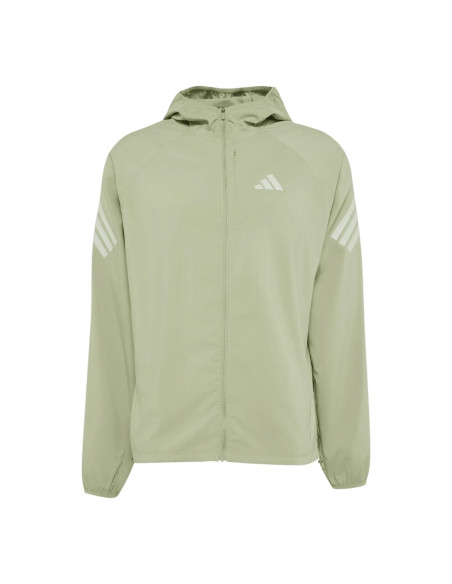 CHAQUETA RUNNING VERDE SR ADIDAS´26